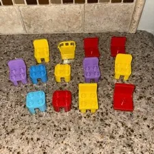 LEGO DUPLO Chairs Tables Furniture Lot of 13 #E36