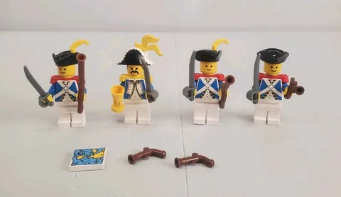 LEGO Imperial Pirates Minifigures Lot Caribbean Clipper Set 6274 Vintage 1989