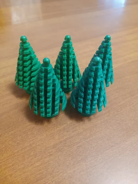 Lego Trees Figures Park Plants Pine Evergreen Christmas Small Scenery (Lot Of 5)