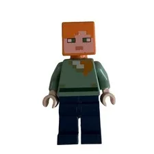 Lego Minecraft Alex MIN017 21128 21121 21169 21144 Minifigure Mini Minature