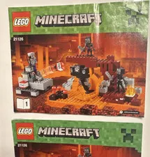 LEGO Minecraft 21126 Illustrated Instruction Manual Booklets Multilingual