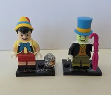 LEGO Disney Series 3 Minifigure *Lot* - Jiminy Cricket & Pinocchio CMF 71038