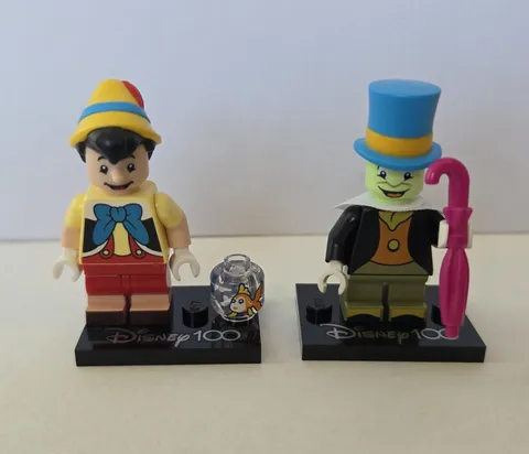 LEGO Disney Series 3 Minifigure *Lot* - Jiminy Cricket & Pinocchio CMF 71038