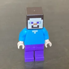 LEGO Minecraft Steve Minifigure No cracks on joints no scratches