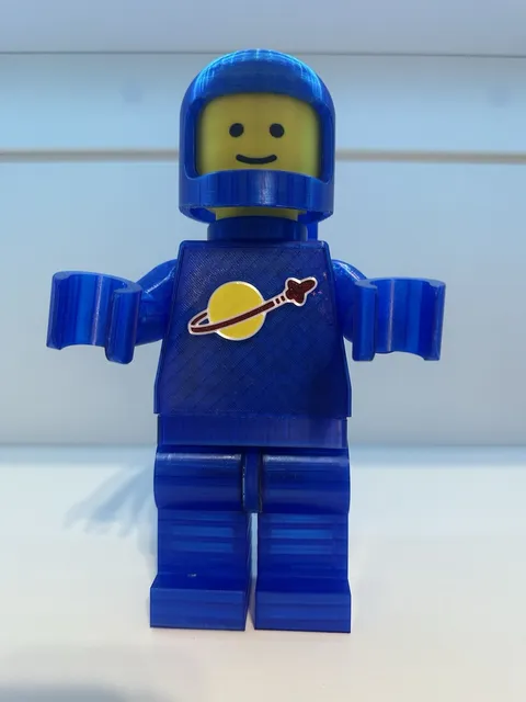 LEGO Classic Spaceman Big Fig Translucent Blue (read Desc)