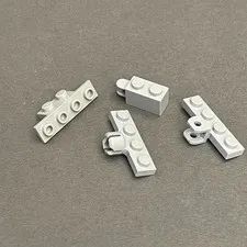 Lego 34816 2436 10201 3183 98263 Light Old & Blue Gray Parts Pieces Lot of 4