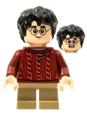 LEGO® Minifigure Harry Potter hp278 Harry Potter Dark Red Torn Sweater Dark Tan
