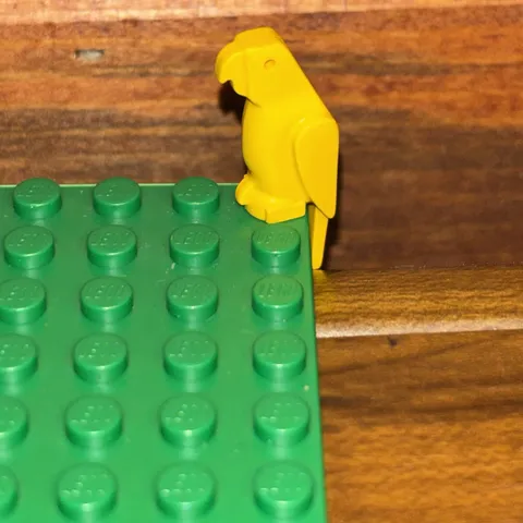 LEGO Parrot With Small Beak Yellow Bird Rare
