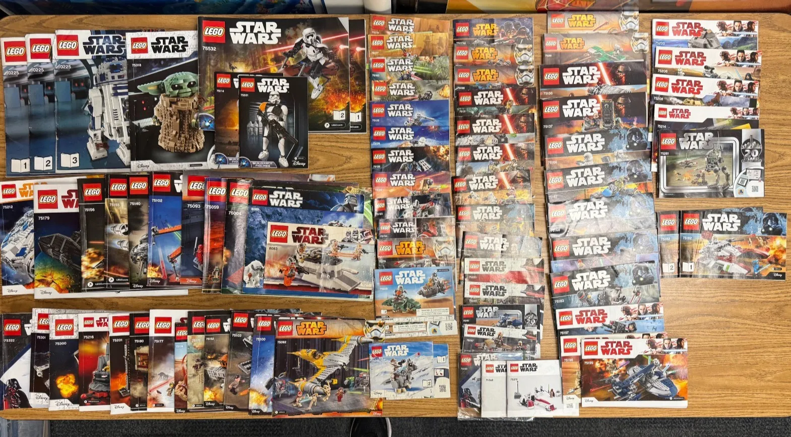 LEGO Star Wars Lot of Manuals Instructions Booklets Only