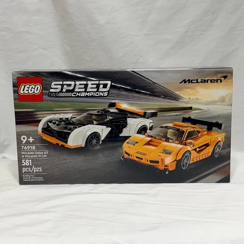 LEGO SPEED CHAMPIONS: Mclaren Solus Gt & Mclaren F1 LM (76918) ~ NEW / SEALED ~