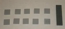 LEGO NEW 2x2 Light Bluish Grey Tile (10x) 4211413 Brick 3068