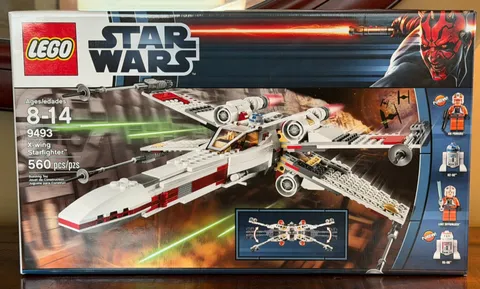 LEGO Star Wars X-Wing Starfighter Set #9493 w/ Jek Porkins & R5-D8 Minifigures
