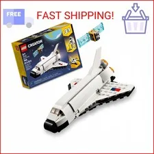 LEGO Creator 3 in 1 Space Shuttle Toys - Space Toys Building Set for Boys & Girl
