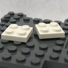LEGO 3022 White Plate 2 x 2 (x2)