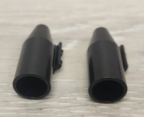 Lego 4868a Black Engine Smooth Large 1 x 2 Thin Top Plate Piece Part Lot Of 2