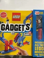 New LEGO Gadgets 100% Klutz Certified Book (Build 11 Machines w/ 58 Lego Pieces)