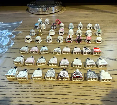 LEGO Star Wars Clone Trooper Bulk Lot: HEAVY DAMAGE
