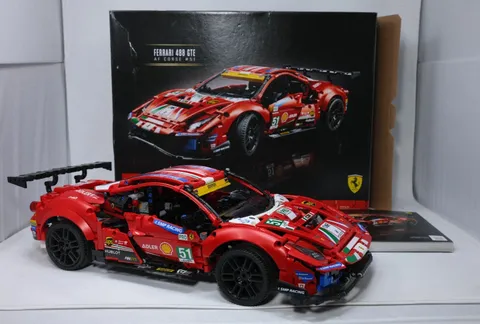 LEGO Technic 42125 Ferrari 488 GTE – Visually Complete – Box & Manual – RETIRED 