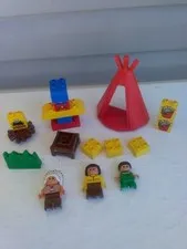 LEGO Duplo 2432 Big Chief’s Camp Indian Village Teepee from 1998 Incomplete