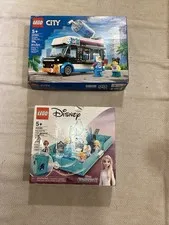 Legos, Frozen 11,  Penguins Slushy Van, Both New