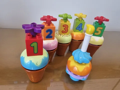 31 Pc Lego Duplo Creative Cones Count Birthday Educational 