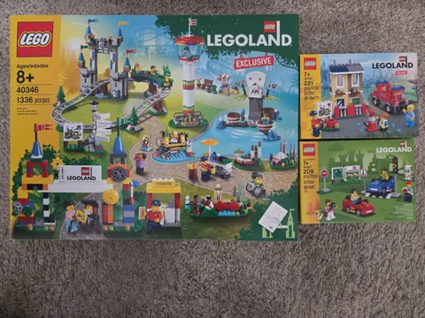 Lego Sets Bundle 40346, 40347, & 40393 Complete NIB Legoland Read The Desc