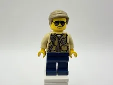 LEGO CITY Part cty0516 - Swamp Police Officer, male,  no hat, w/ hair - READ