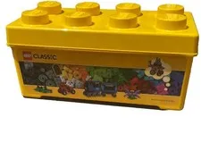Classic LEGO Yellow Brick Storage Box 8 Stud Lid EMPTY VTG 2012 PREOWNED