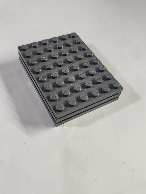 LEGO Parts ● Dark Bluish Gray Plate 6 x 8 ● # 3036 ● QTY 3