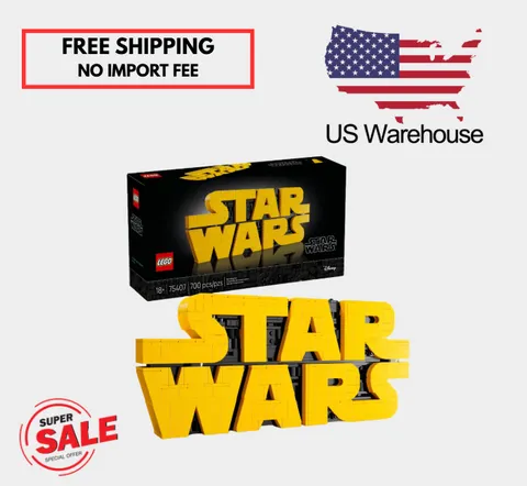 SALE LEGO Star Wars Brick-Built Logo Display Set 75407