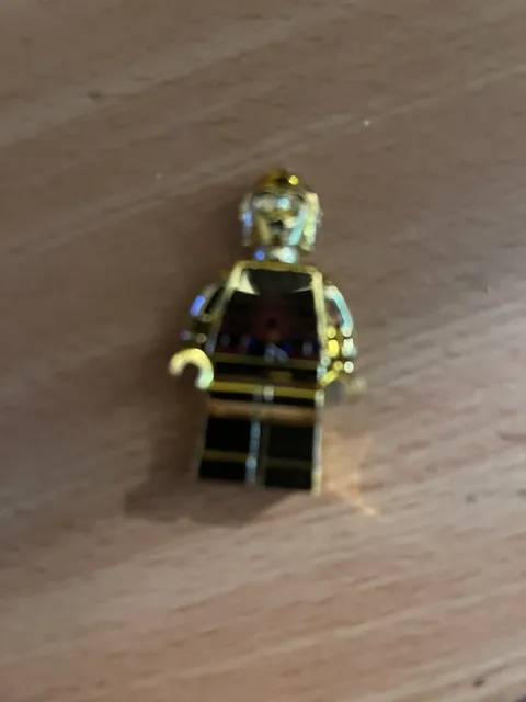 Lego Star Wars Chrome Gold C-3PO 30th Anniversary Minifigure Not Real custom fig
