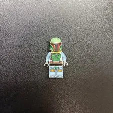 Lego Boba Fett Minifigure Star Wars Tan/dessert color cape Green Helmet