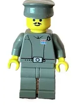 LEGO Star Wars Minifigure Imperial Officer SW0046 Gray Uniform Commander 2002