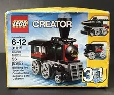 Lego Creator 31015 Emerald Express New 56 Pieces Sealed has Box Bend