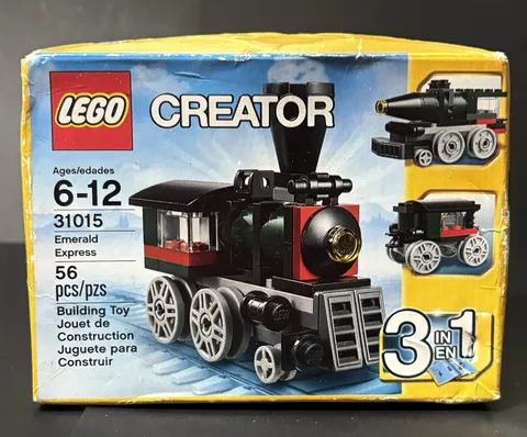 Lego Creator 31015 Emerald Express New 56 Pieces Sealed has Box Bend