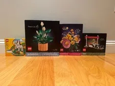 LEGO Botanicals Peace Lily 11504 Petite Sunny Bouquet 10347 Sealed Set Lot