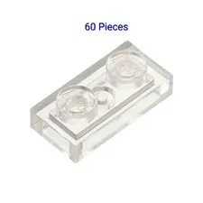 Lot of 60 Lego Trans-Clear PLATE 1X2 6240204 Bulk