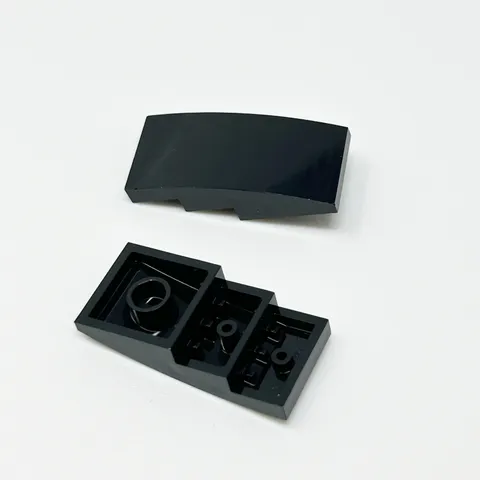 93606 LEGO Parts Slope Curved 4x2 BLACK (2)