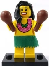 LEGO Minifigure Hula Dancer Series 3 col03-14 Lego Hula Dancer Mini Figure Hula