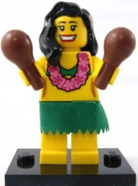 LEGO Minifigure Hula Dancer Series 3 col03-14 Lego Hula Dancer Mini Figure Hula