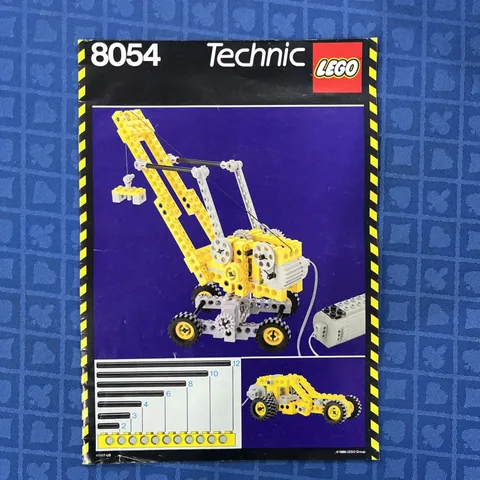 LEGO TECHNIC 8054 INSTRUCTIONS MANUAL RETIRED VINTAGE 1989 Nice Condition