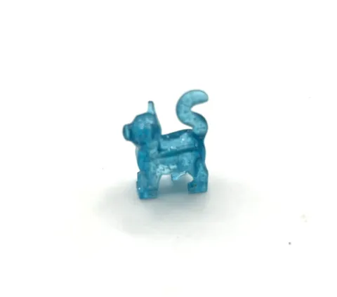 LEGO Cat Minifigure Standing Glitter Trans Light Blue Harry Potter 76403
