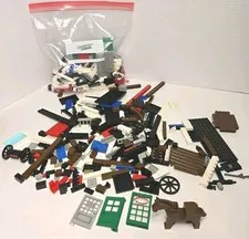 LEGOS Mixed Lot / 90's Sets. Includes  Pieces From 6765 Gold CITY JUNCTION HORSE