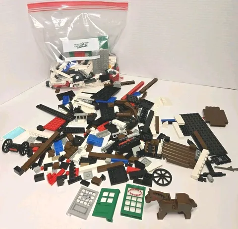 LEGOS Mixed Lot / 90's Sets. Includes  Pieces From 6765 Gold CITY JUNCTION HORSE