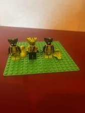 LEGO Minifigure Lot of 3 Snake/Cobra Characters w/ Yellow Snake