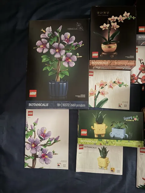 Lego Botanical BOXES AND INSTRUCTION MANUALS ONLY! Lot Of 6 Plus 1 Extra Manual