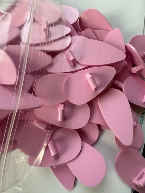 LEGO-NEW-#2586-BRIGHT PINK-SHIELD OVAL/PETAL -10 PIECES