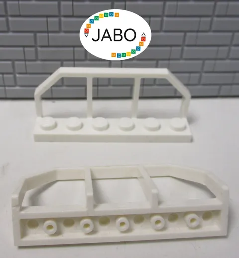 (M4/6/5) LEGO 2x 6583 Train Railing 1x6 White 75930