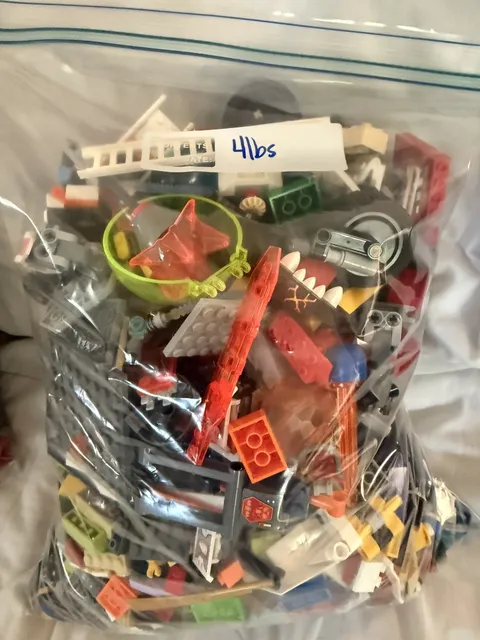 4.5 lbs LEGO Bulk Lot Mixed Bricks, Parts & Accessories Collection 