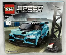 Lego 76898 Speed Champions Jaguar Instruction Manual Booklet Only